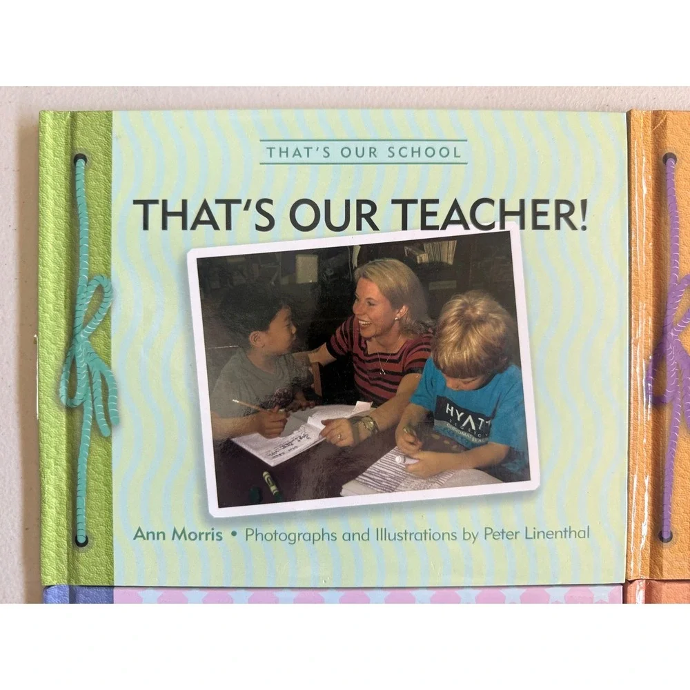 That's Our School Book Set Ann Morris Peter Linenthal Teacher Nurse Librarian 6p